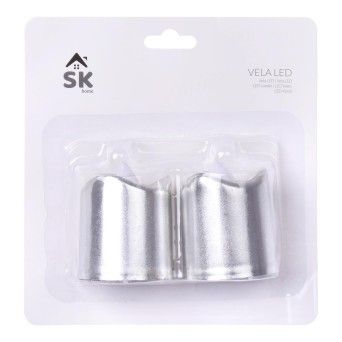 VELA LED PRATA 2UN 2402-300S-02B CX144