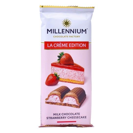 MILLENNIUM CHOCOLATE CHEESECAKE E MORANGO 100G
